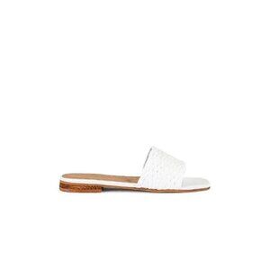 KAANAS Key Largo Braided Sandal in White